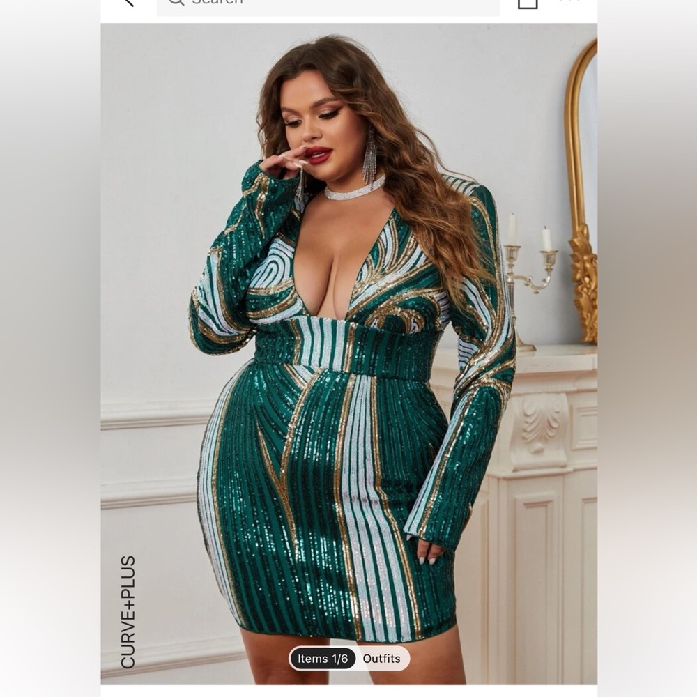 Sequin mini dress
